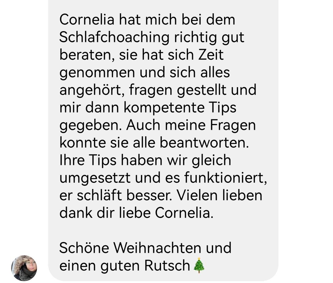 Testimonial Schlafberatung Wien für Kinder von Schreibaby ade von Lisa Testimonial Schlafberatung Wien für Babys von Schreibaby ade